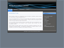 Tablet Screenshot of philipacoustics.co.uk